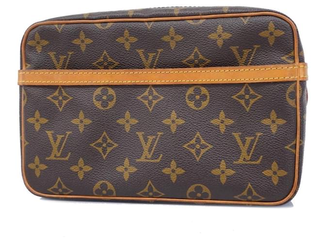 Monogram Clutch Tasche von Louis Vuitton Braun Monogramm Lackleder  ref.1502634