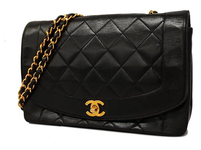 Sac à épaule Chanel Matelassé Diana Noir  ref.1502650