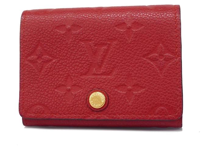 Louis Vuitton Monogram Empreinte Business Card Case Fuschia Cloth  ref.1502719