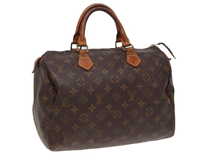 LOUIS VUITTON Borsa a Mano Monogram Speedy 30 M41526 LV Auth 81279 Monogramma Tela  ref.1502849