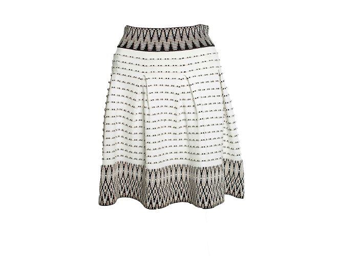 Gonna in jacquard bianca Maje, Jiselle Bianco
