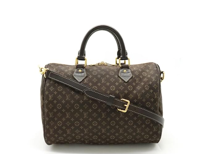 Borsa Louis Vuitton Monogram Idylle Speedy Bandoulière 30 Grigio antracite Monogramma Tela  ref.1503036