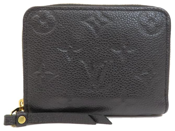 Zippy-Münzbörse Empreinte Louis Vuitton Schwarz Leinwand  ref.1503109