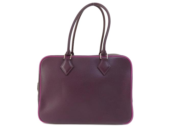 Hermès Hermes Plume 28 Purple Handbag Leather  ref.1503110