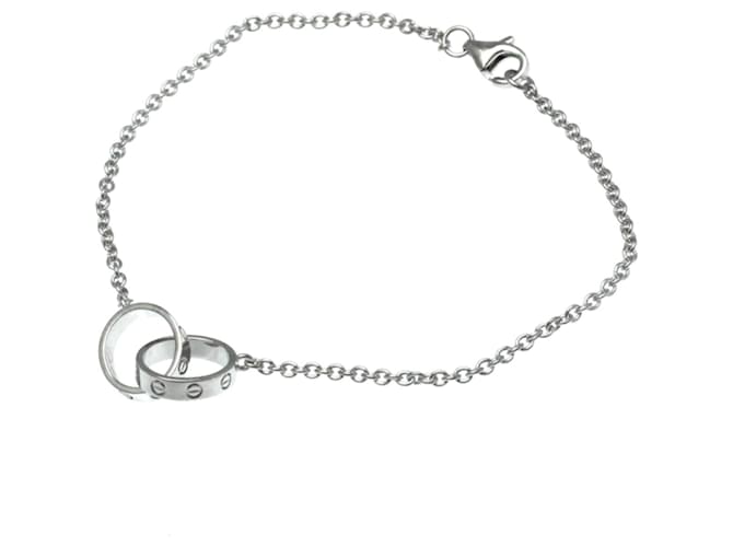 Cartier Baby Love Charm Bracelet Silvery White gold  ref.1503199