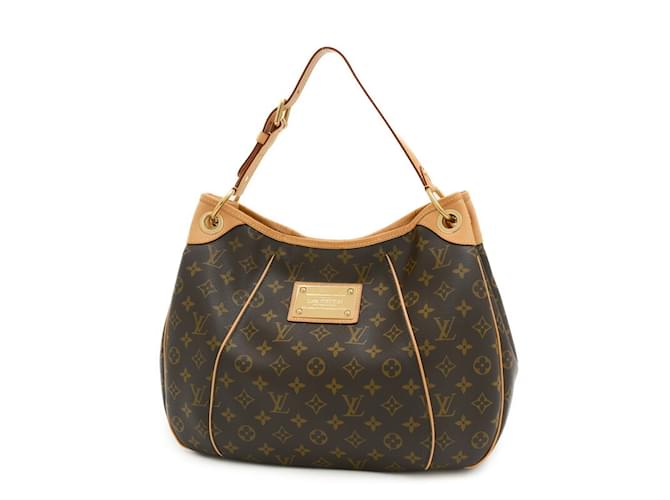 Bolso de Hombro Galliera PM Monograma Louis Vuitton Castaño Charol  ref.1503313