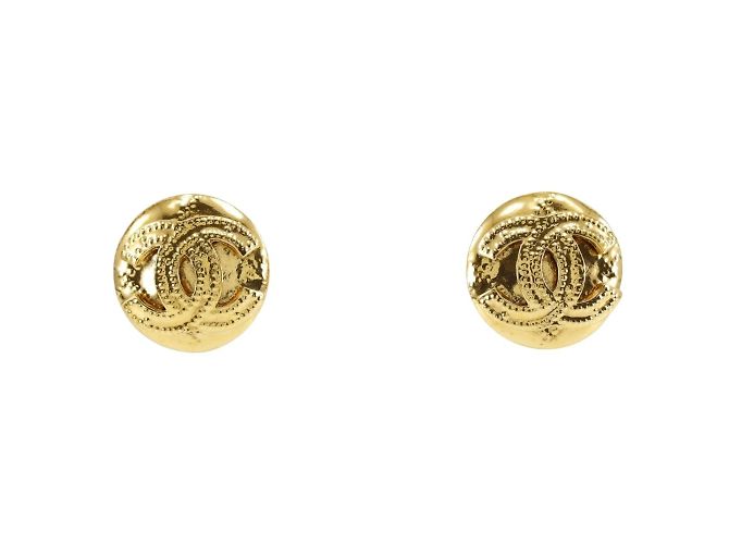 Orecchini a clip placcati oro Chanel