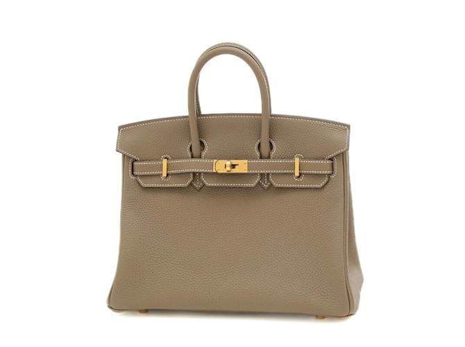 Hermès Hermes Birkin 25 Handbag in Togo Etoupe Brown Taupe Leather  ref.1503720