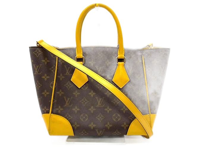 Sac à main Phoenix PM Louis Vuitton Marron Jaune Monogramme
