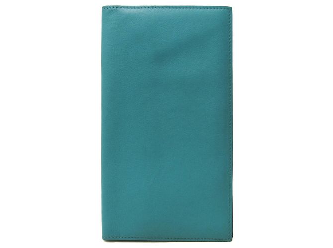 Silk In Hermès Hermes Citizen Twill Langseiden Geldbörse in Grün