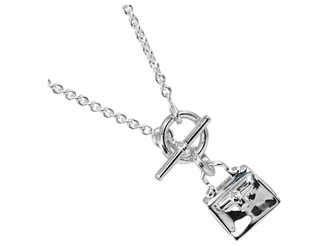 Hermès Hermes Amulet Kelly Necklace in Silver 925  ref.1504425