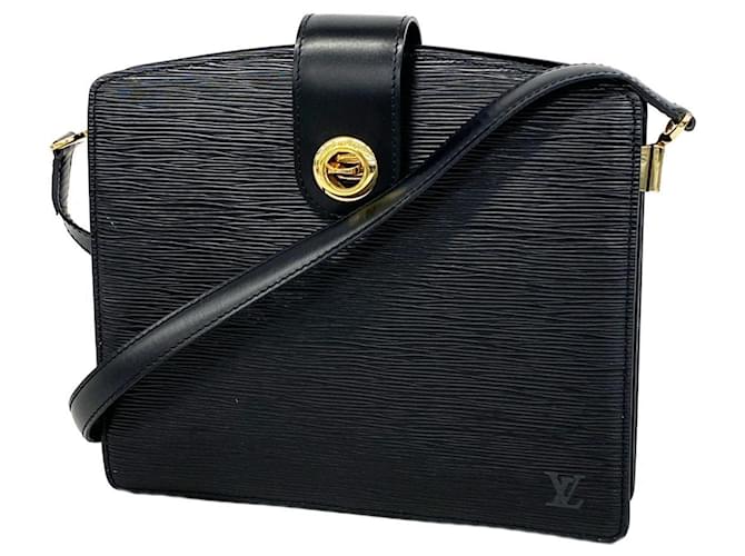 Louis Vuitton Epi Capuchin Shoulder Bag Black  ref.1504465