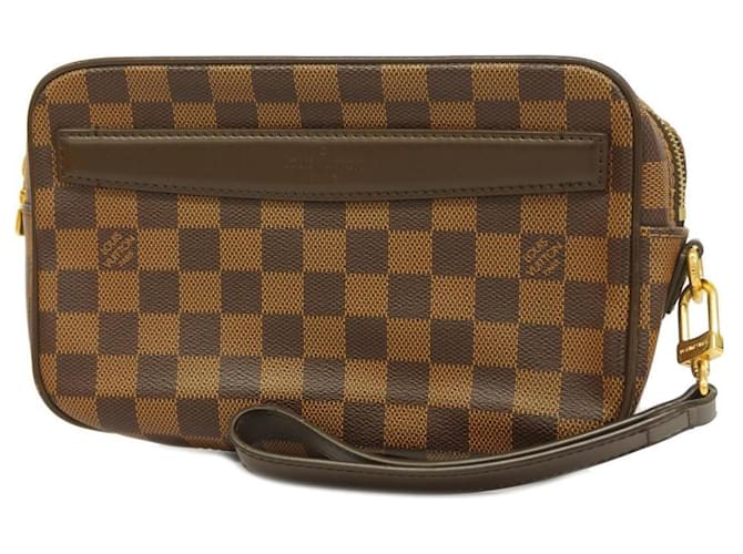 Sac à main Louis Vuitton Clutch Damier Pochette Saint Paul N41219 Ébène Damier ebène  ref.1504468