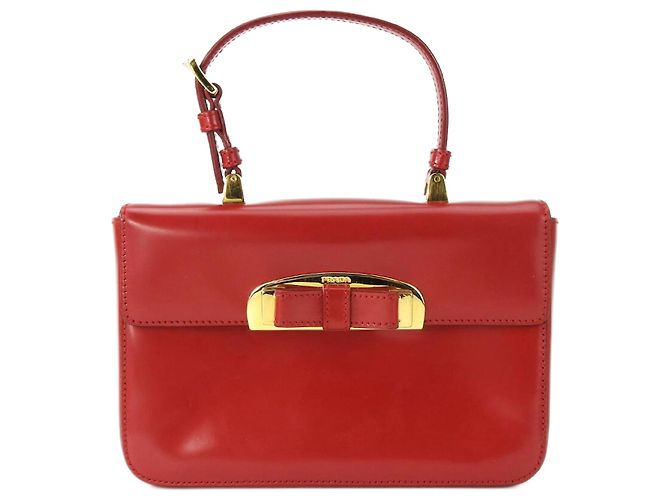 Prada Handtasche BN1670 aus Kalbsleder ROT ROSSO