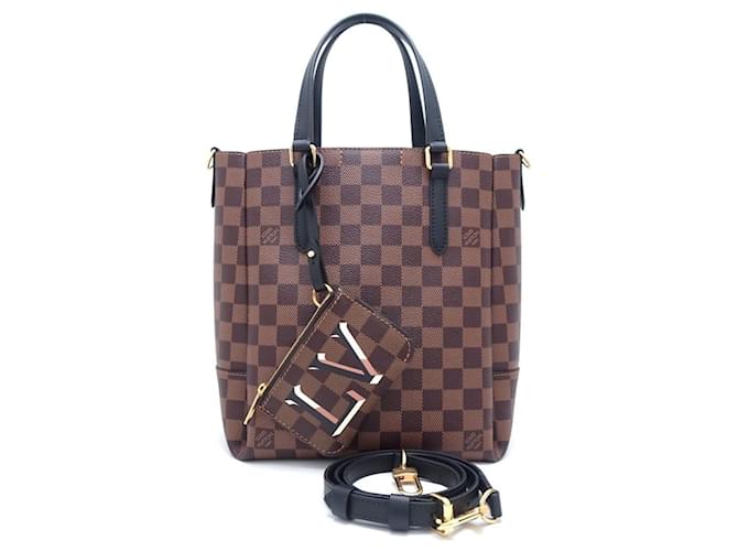 Sac 2Way Damier Belmont de Louis Vuitton Toile Damier ebène  ref.1504630