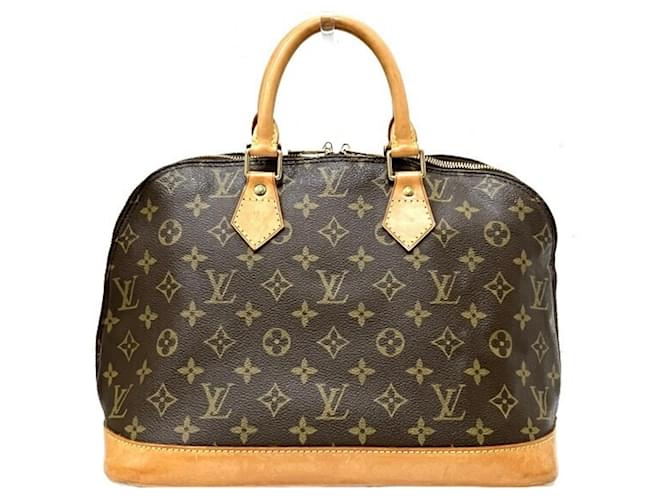 Bolso Louis Vuitton Monogram Alma M51130 Castaño Monograma Charol  ref.1504689