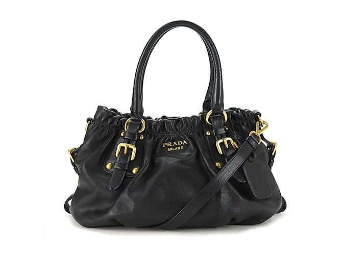 Prada Black Leather Handbag  ref.1504723