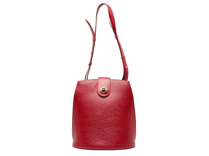 Sac à épaule Cluny Epi Louis Vuitton Cuir Rouge  ref.1504733