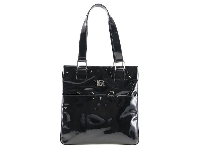Bolsa de ombro em esmalte Loewe