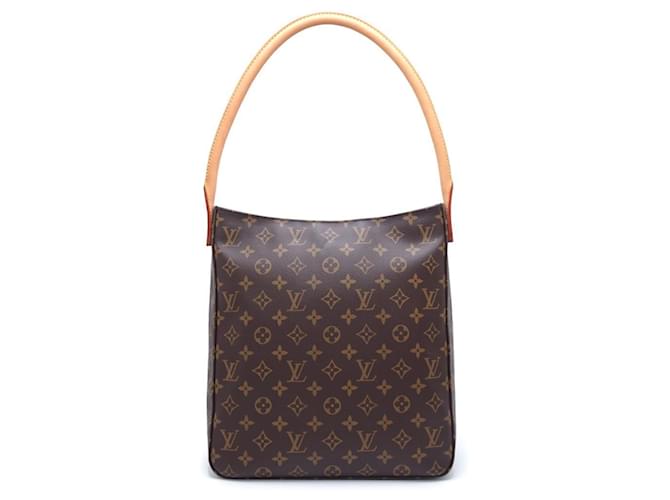 Borsa a Spalla Looping GM Monogramma Louis Vuitton Marrone Tela  ref.1504752