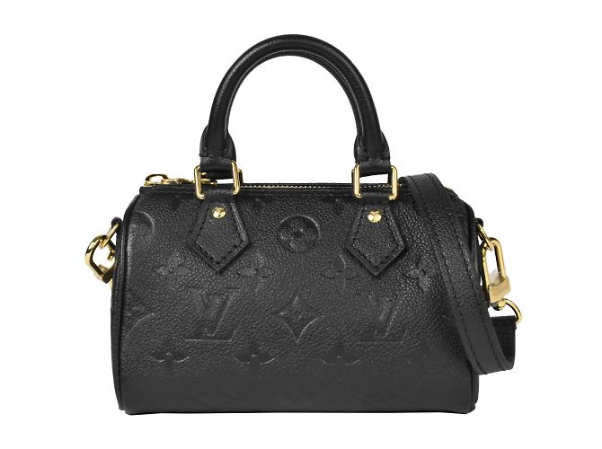 Louis Vuitton Nano Speedy Handbag Black Monogram