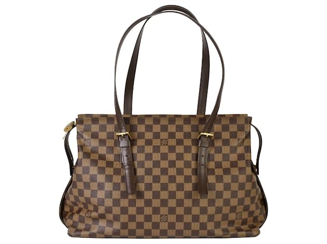 Sac à main Chelsea de Louis Vuitton Toile Damier ebène  ref.1505194