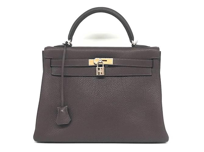 Hermès Hermes Kelly 32 Handbag Brown Leather  ref.1505216