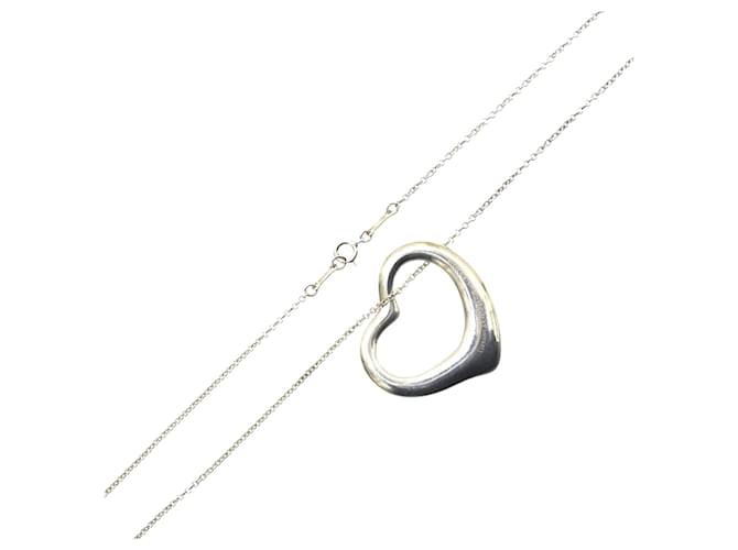 Tiffany & Co. – Halskette mit offenem Herz Silber Geld  ref.1505267