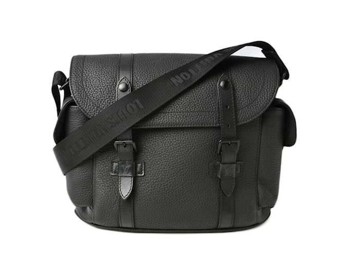 Bolso Messenger Christopher Louis Vuitton Negro  ref.1505316