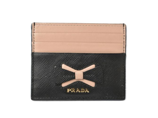 Prada Saffiano Black Card Case
