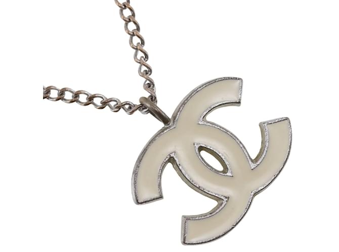 Collier en argent Chanel Coco Mark Argenté  ref.1505589