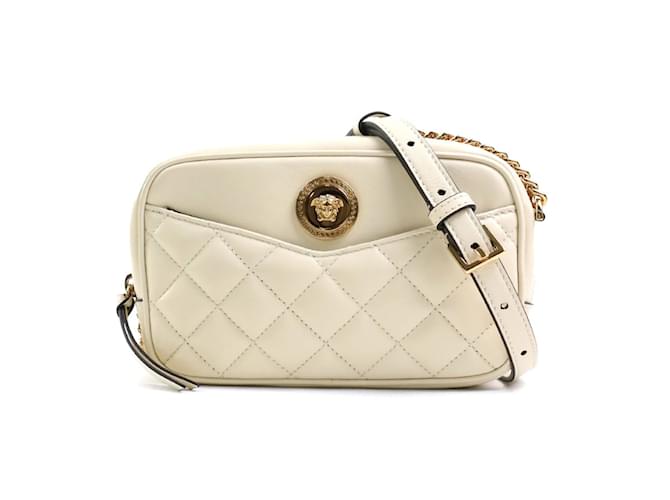 Sac à épaule Medusa de Versace Cuir Beige  ref.1505625