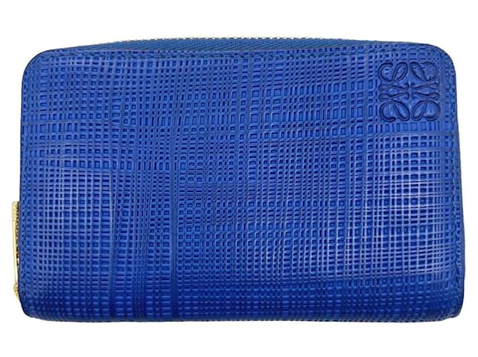 Porte-monnaie en cuir bleu Loewe  ref.1505691