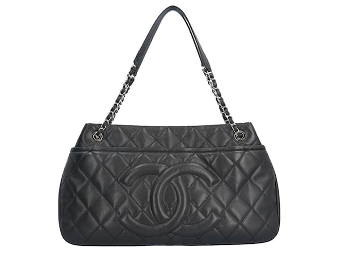 Classique Sac à épaule en cuir caviar noir Chanel  ref.1505740