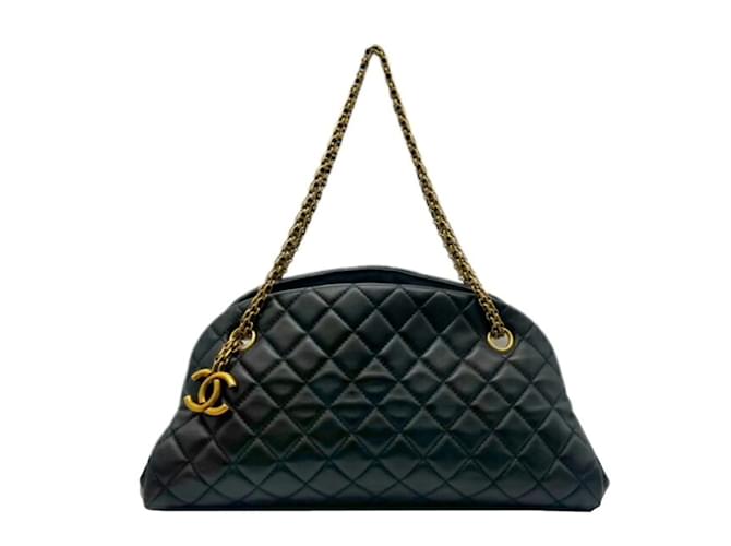 Chanel Mademoiselle Bowling Bag Black Leather  ref.1505744