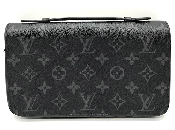 Portefeuille long Zippy XL Monogram Eclipse Noir Louis Vuitton Toile  ref.1505779