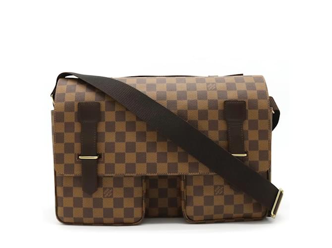 Sac à épaule Damier Broadway Louis Vuitton Plastique Damier ebène  ref.1506046