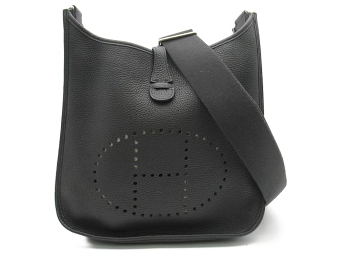 Hermès Hermes Evelyn 3PM Black Shoulder Bag Leather  ref.1506193