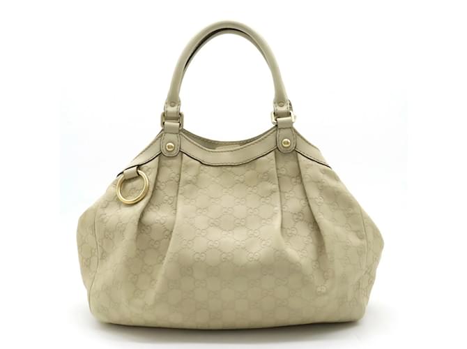 Gucci Guccissima Tote Bag Cream Leather  ref.1506241