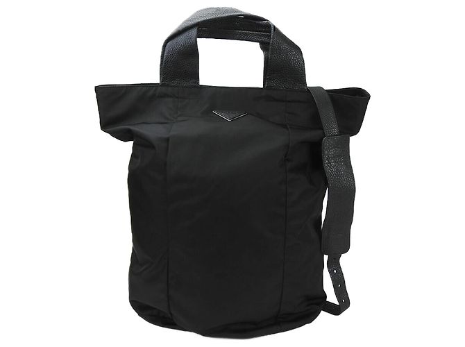 Prada Black Nylon Tote Bag