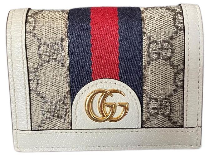 Billetera compacta Gucci Ophidia GG Supreme Canvas