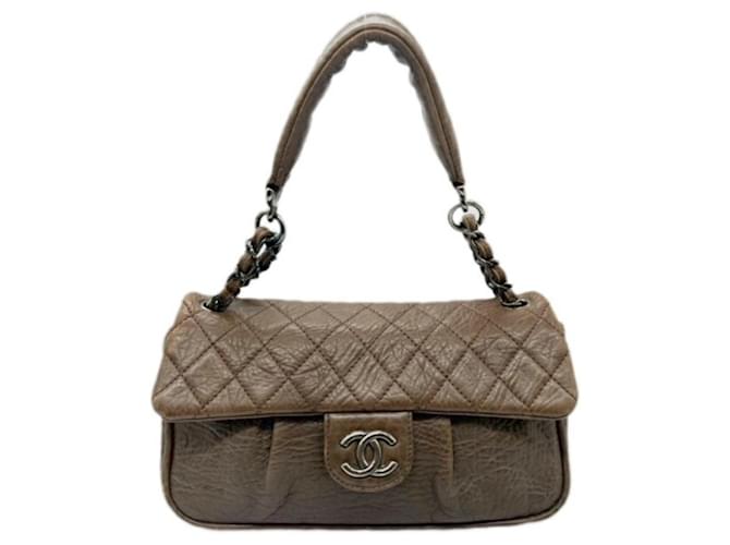 Chanel Matelasse Short Shoulder Bag Brown Leather  ref.1506659