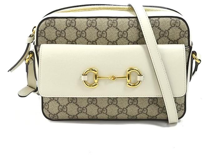 Gucci Crossbody Shoulder Bag White Beige Cloth  ref.1506723