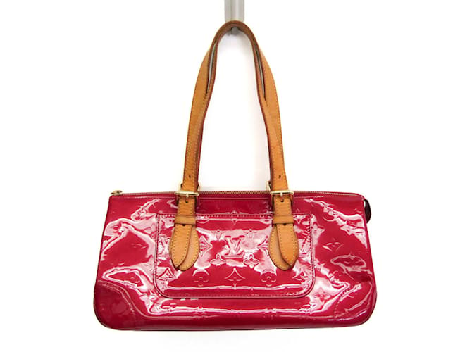 Sac à épaule Louis Vuitton Monogram Vernis Rosewood Avenue Cuir vernis Rouge  ref.1506726