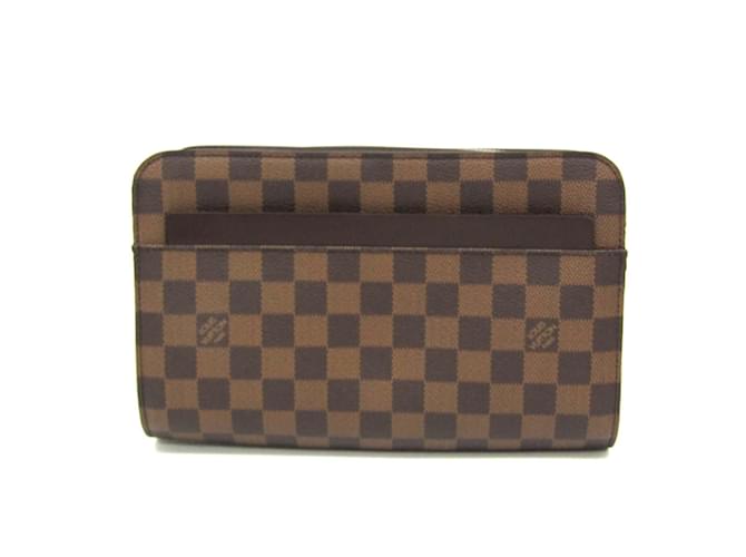 Sac à main Saint Louis de Louis Vuitton Toile Damier ebène  ref.1506737