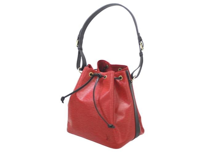 Noe Sac à épaule Petit Noé Louis Vuitton Cuir Rouge  ref.1506780