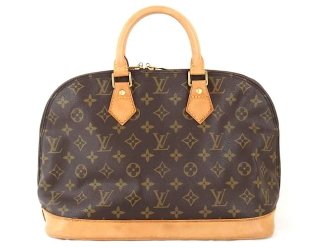 Sac à main Louis Vuitton Alma M51130 Cuir vernis Monogramme  ref.1506805