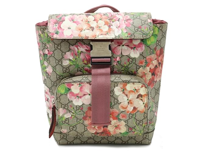 Gucci GG Blooms Supreme Backpack Pink Multiple colors Cloth  ref.1506850