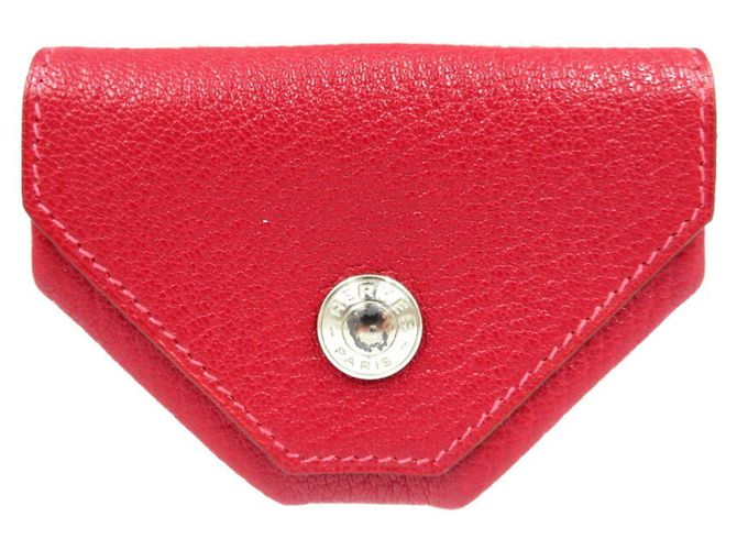 Hermès Hermes Le Calanhuit LE48 Coin Case Red Orange