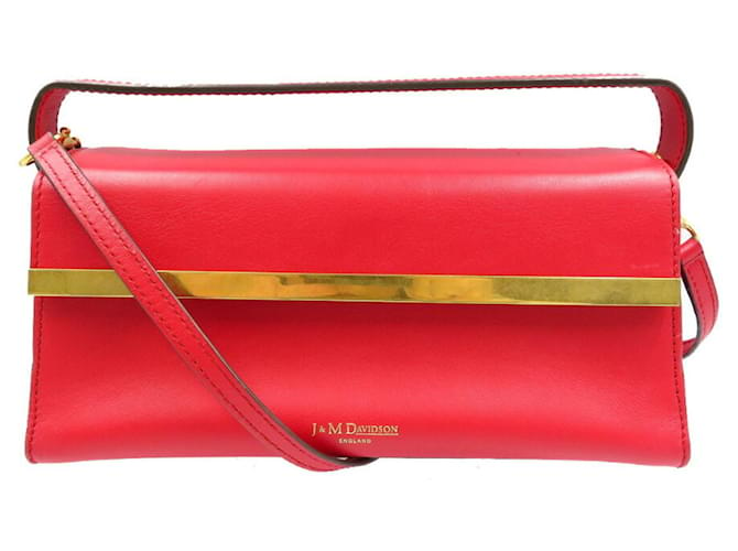 Autre Marque J&M Davidson Eleanor Leather Red Shoulder Bag  ref.1506935